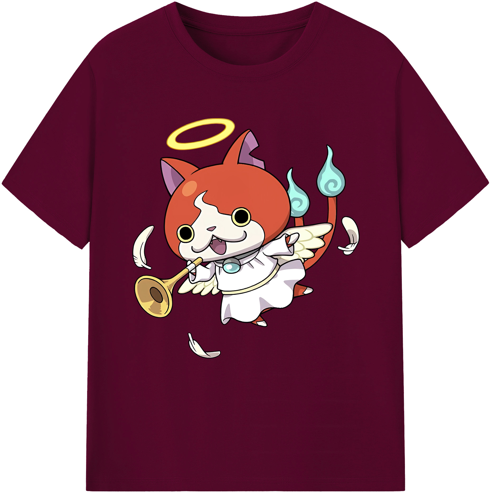 （画像用） 妖怪ウォッチ Yo-kai Watch レディースカジュアルプリントTシャツ（綿100％）